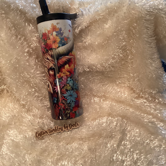 Beautiful Highland cow Tumbler