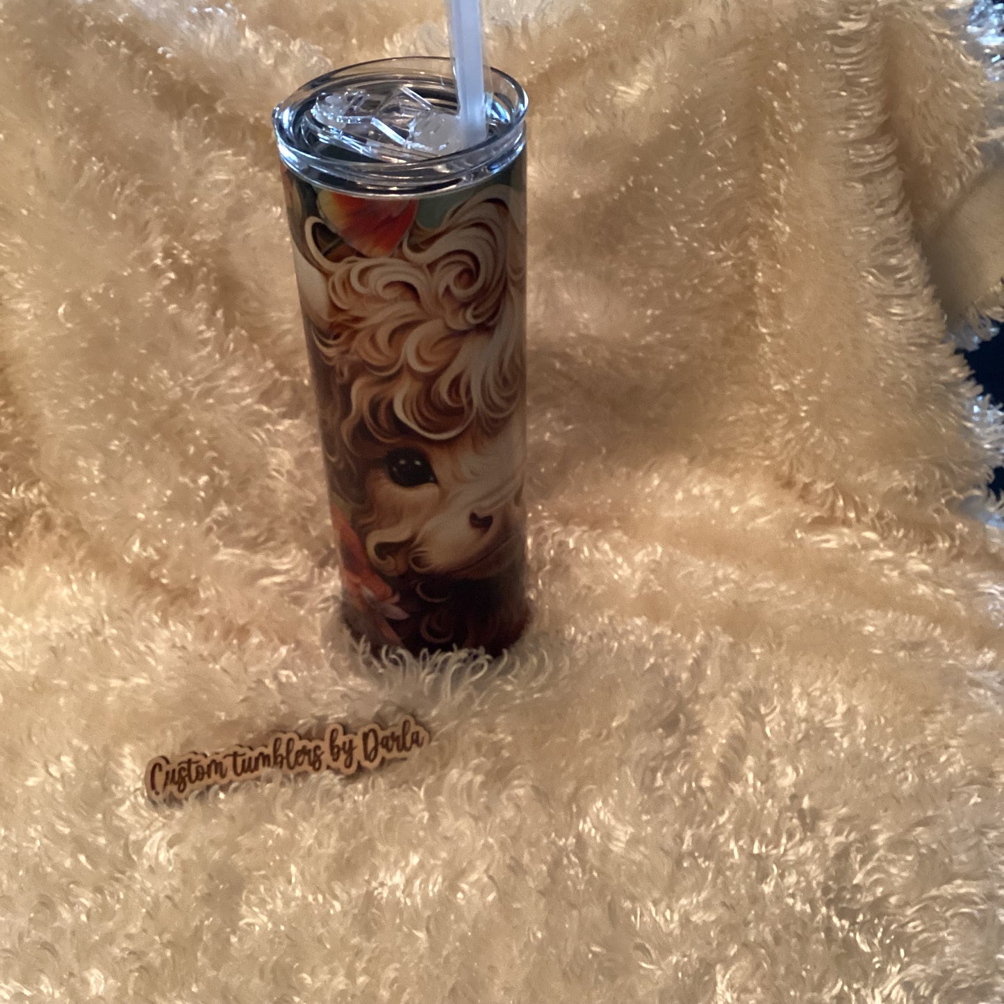 Adorable Highland cow tumbler Duo