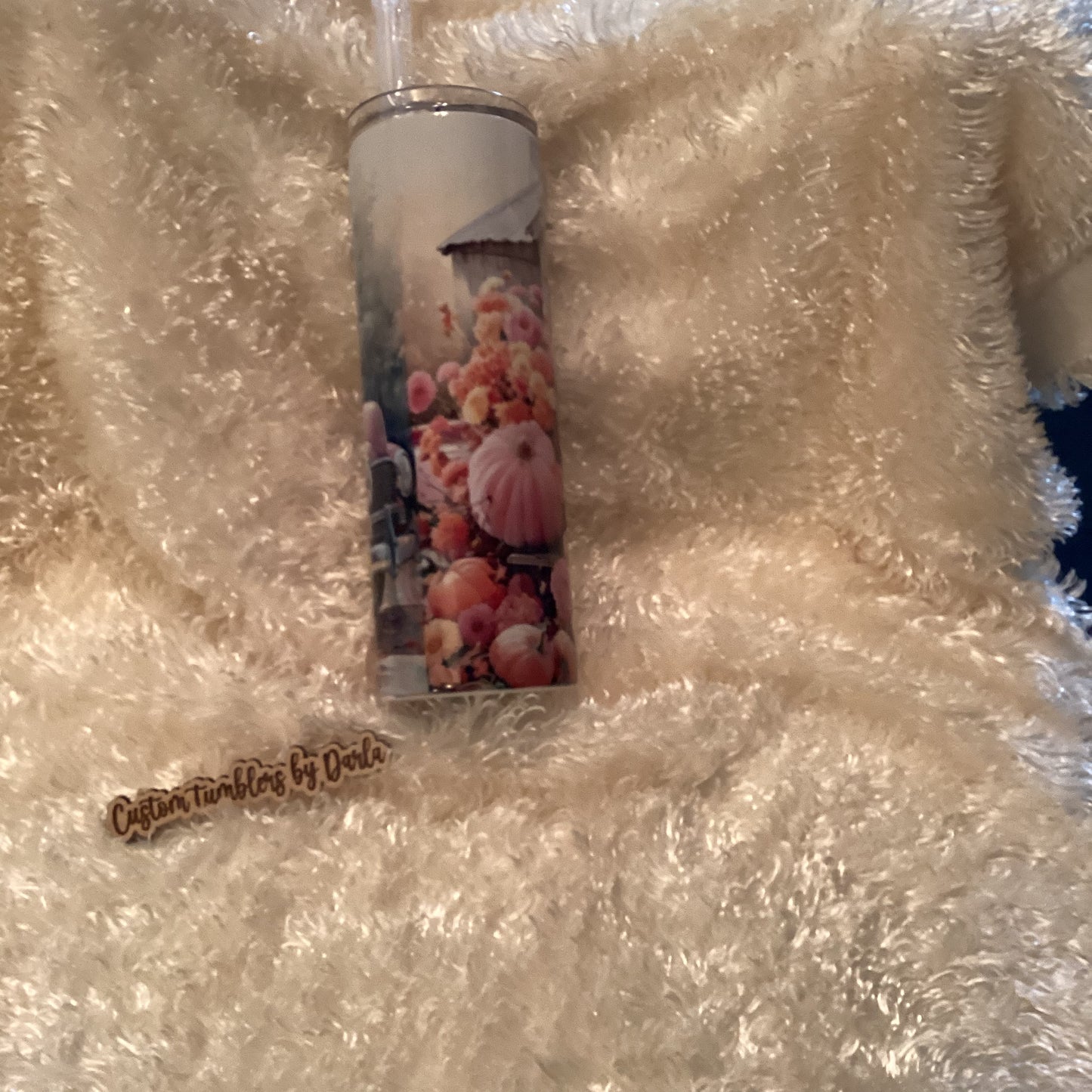 Pink truck fall design