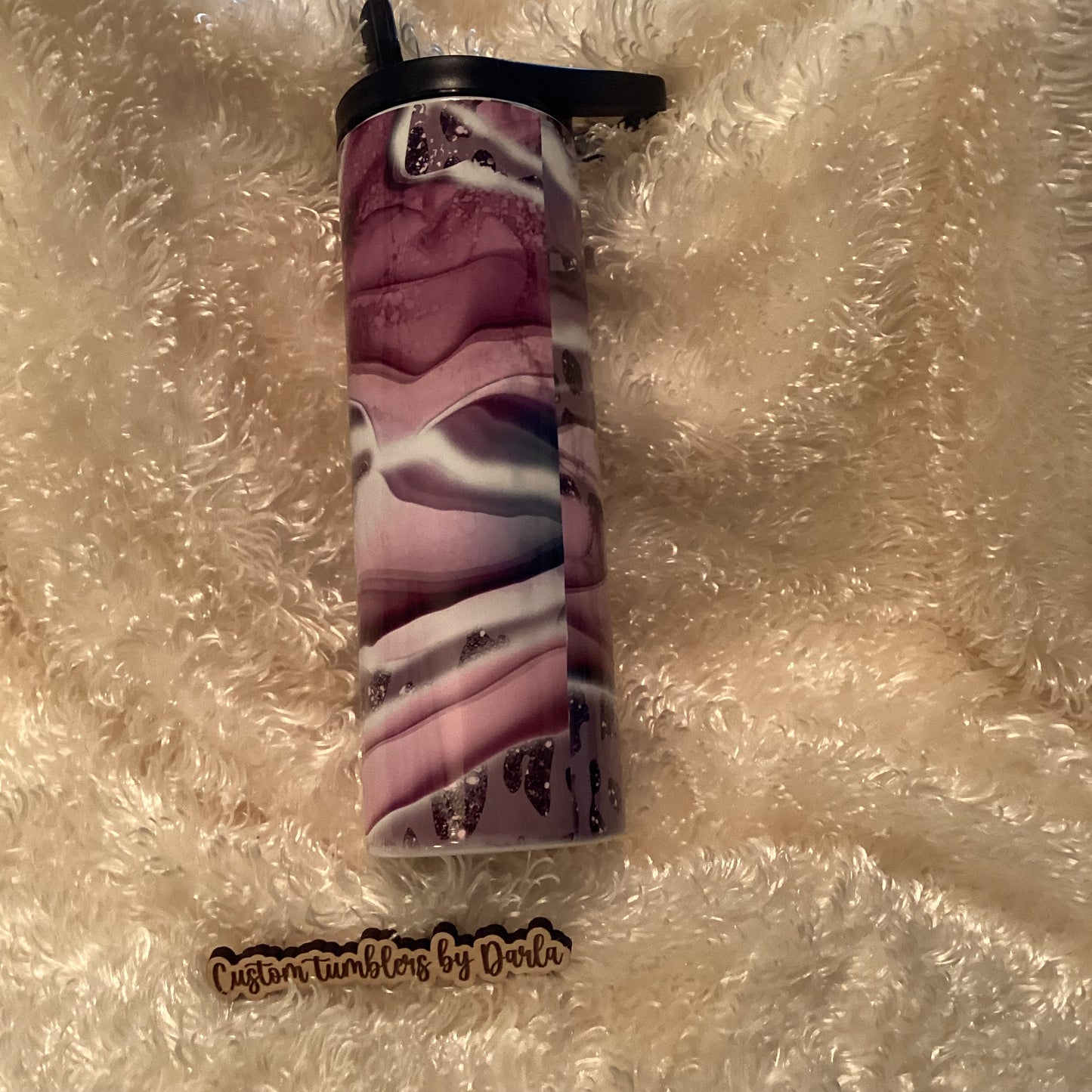 Beautiful Purple design tumbler